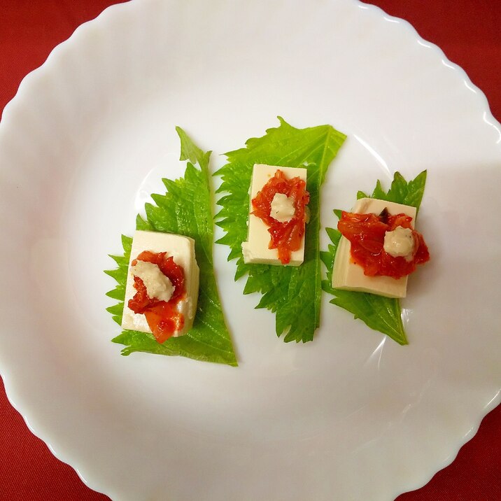 大葉と豆腐
